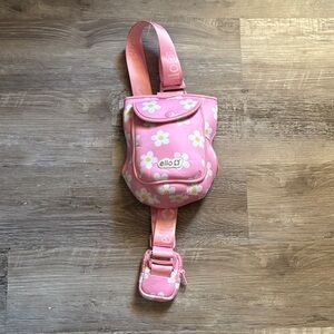 Ello Portable Water Bottle Holder Pink Daisy